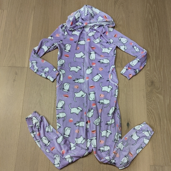 Super soft and cozy cat and coffee pjs - Picture 1 of 7